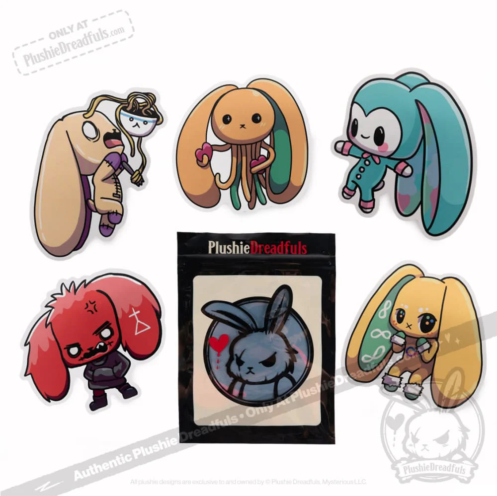 Plushie Dreadfuls Vinyl Sticker Pack Vol. 2 - Image 5