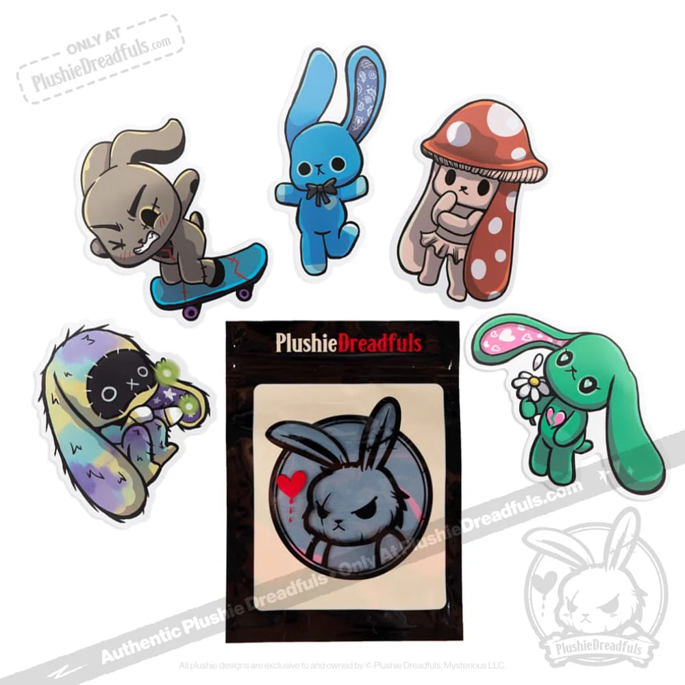 Plushie Dreadfuls Vinyl Sticker Pack Vol. 5 - Daydreaming Pack - Image 4