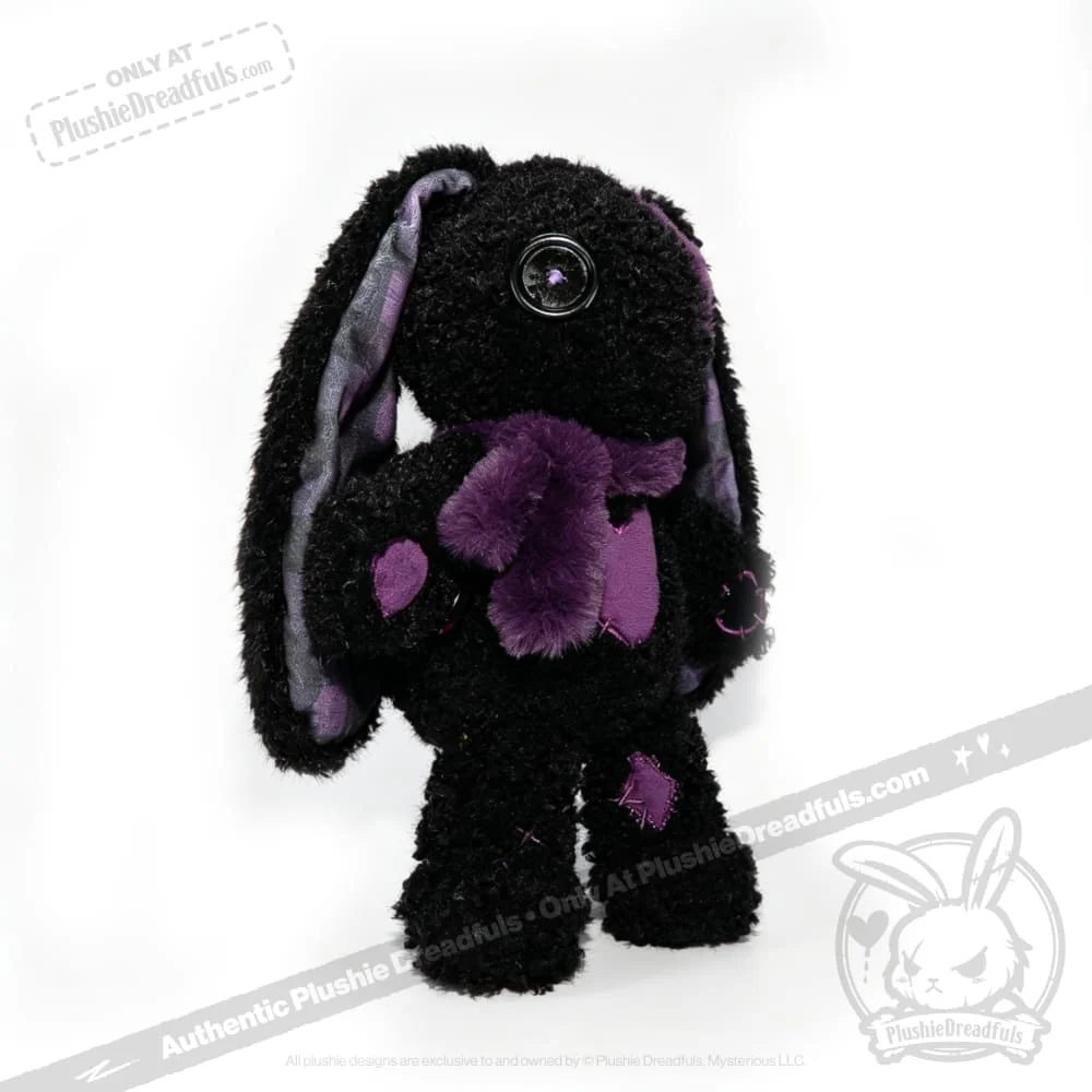 Plushie Dreadfuls -Violet Neon Love Rabbit - Plush Stuffed Animal - Image 2