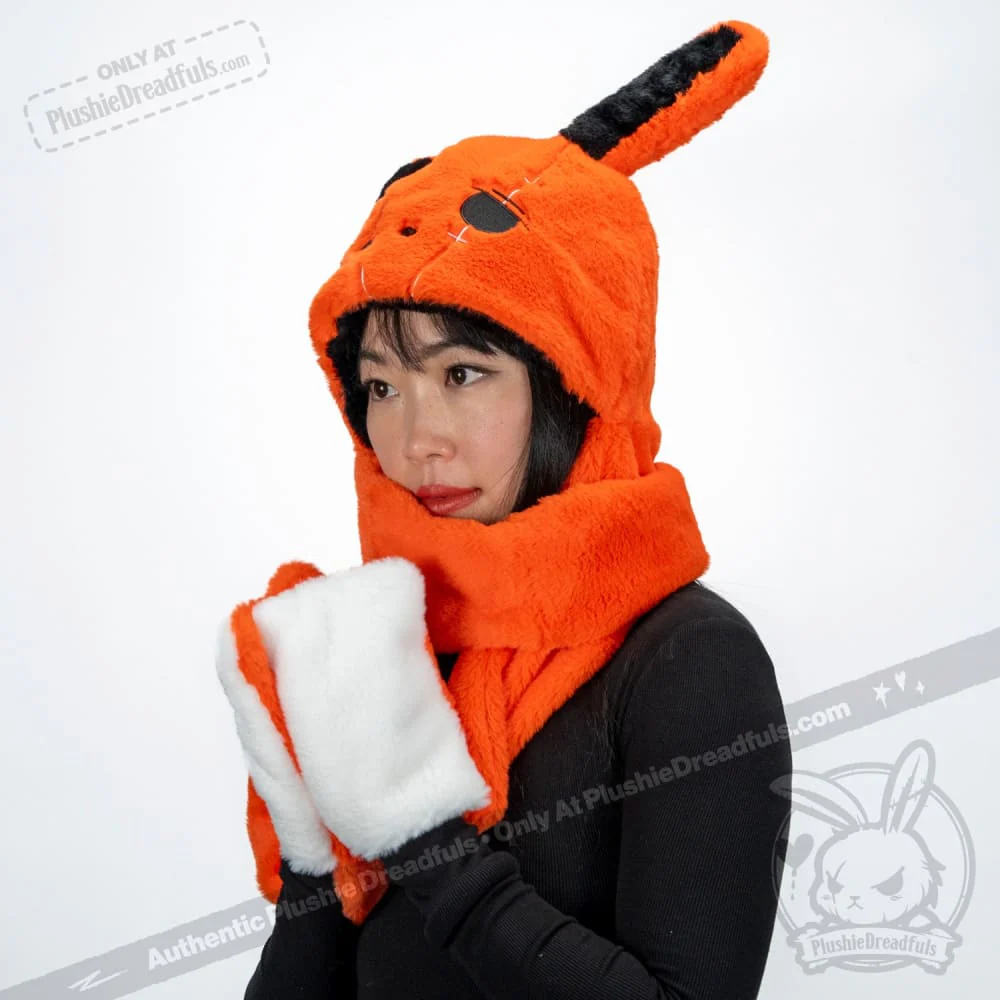 Scoodie Dreadful - Anxiety Rabbit Scarf Hoodie - Image 4