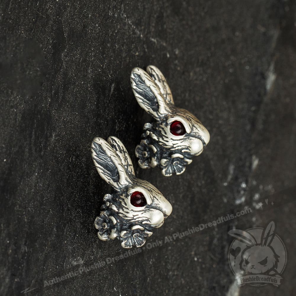 Silver Rabbit Earrings - Image 3