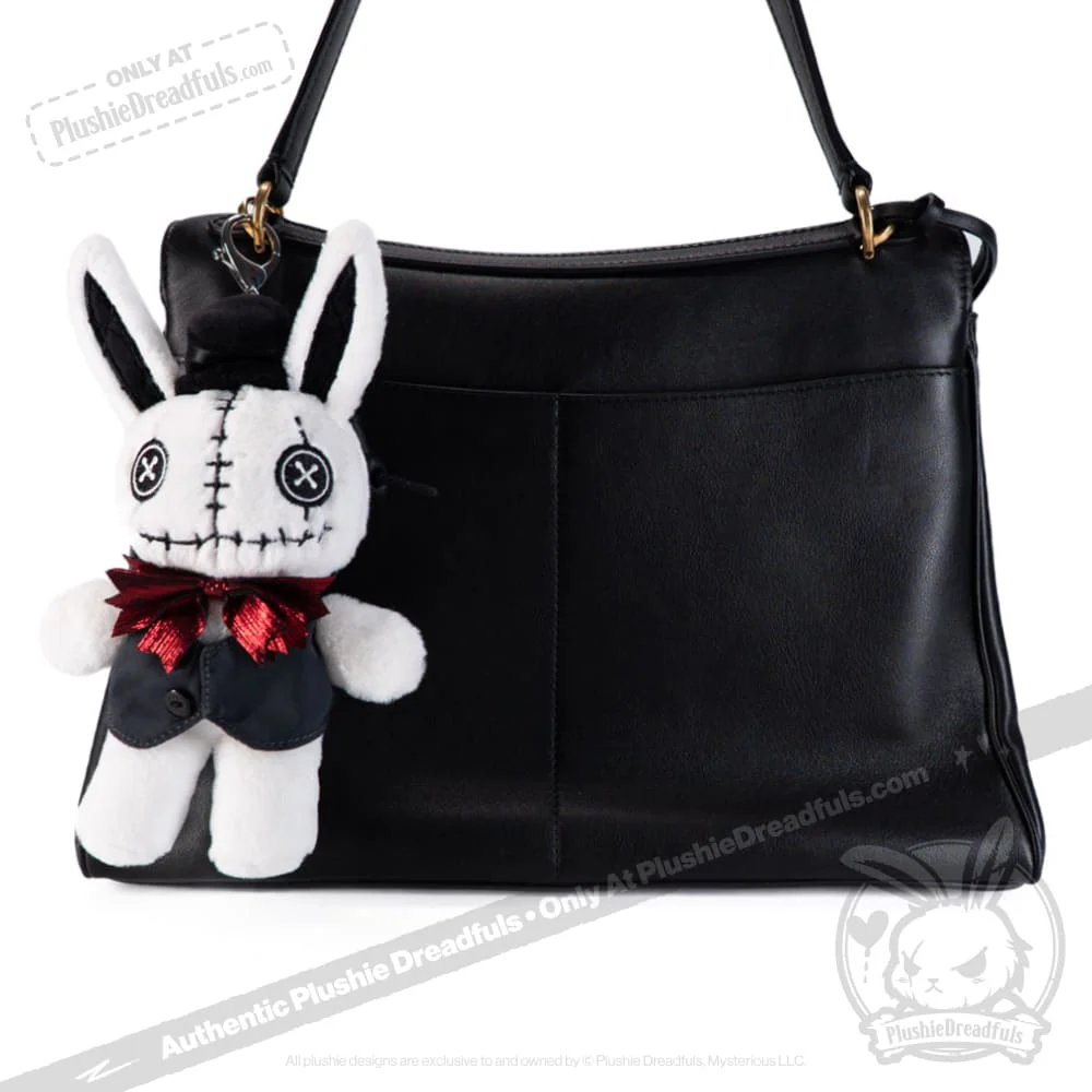 Victorian McGee's White Rabbit Plush Keychain Accessory - Image 11