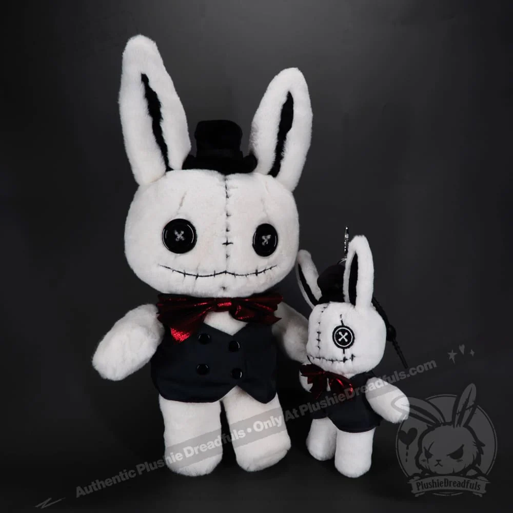 Victorian McGee's White Rabbit Plush Keychain Accessory - Image 22