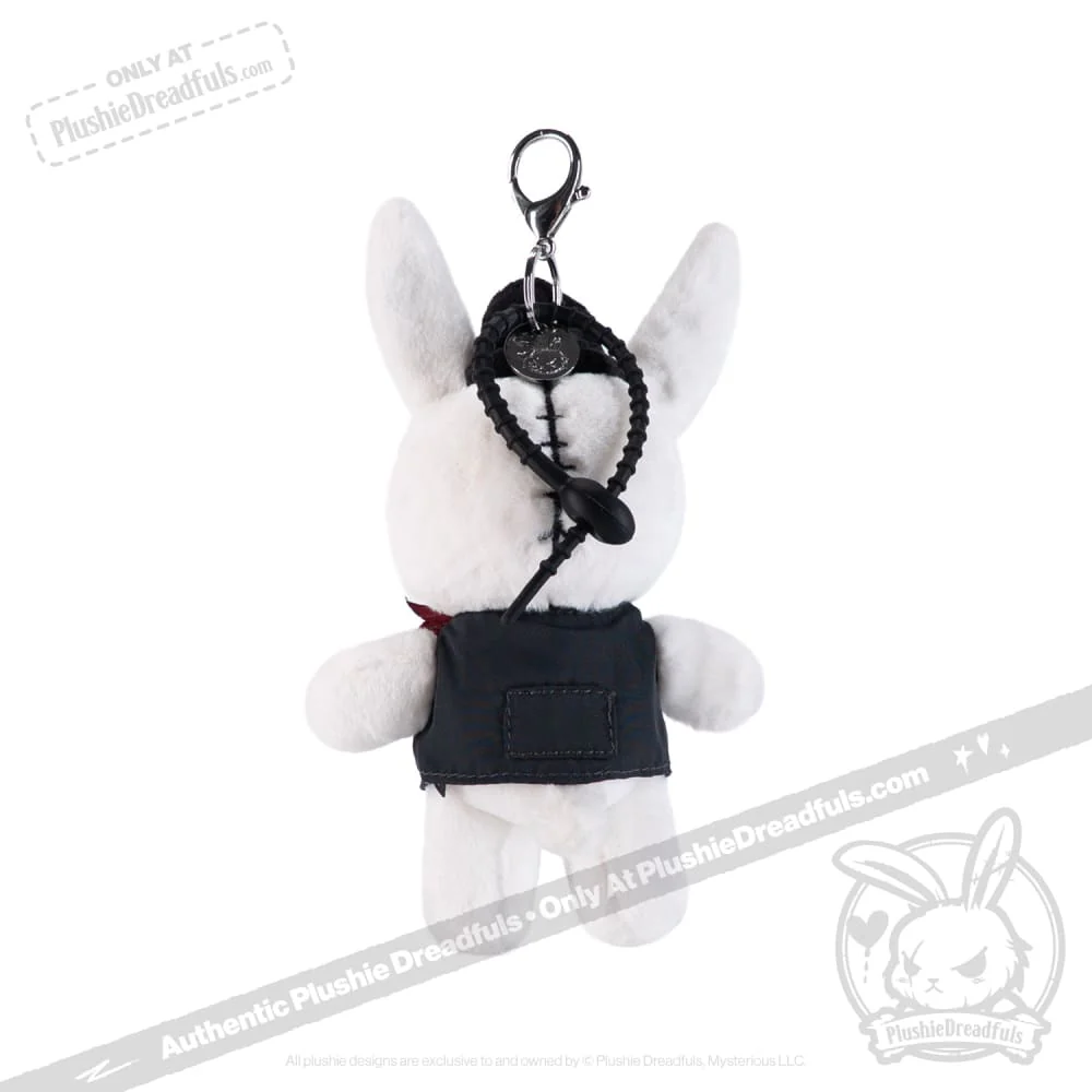 Victorian McGee's White Rabbit Plush Keychain Accessory - Image 9